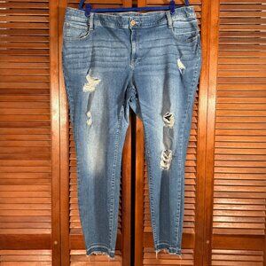 Boutique Distressed Skinny Jeans Sz 22W